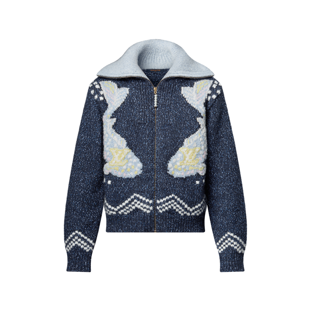 Zipped Knitted Blouson - Luxury Blue | LOUIS VUITTON